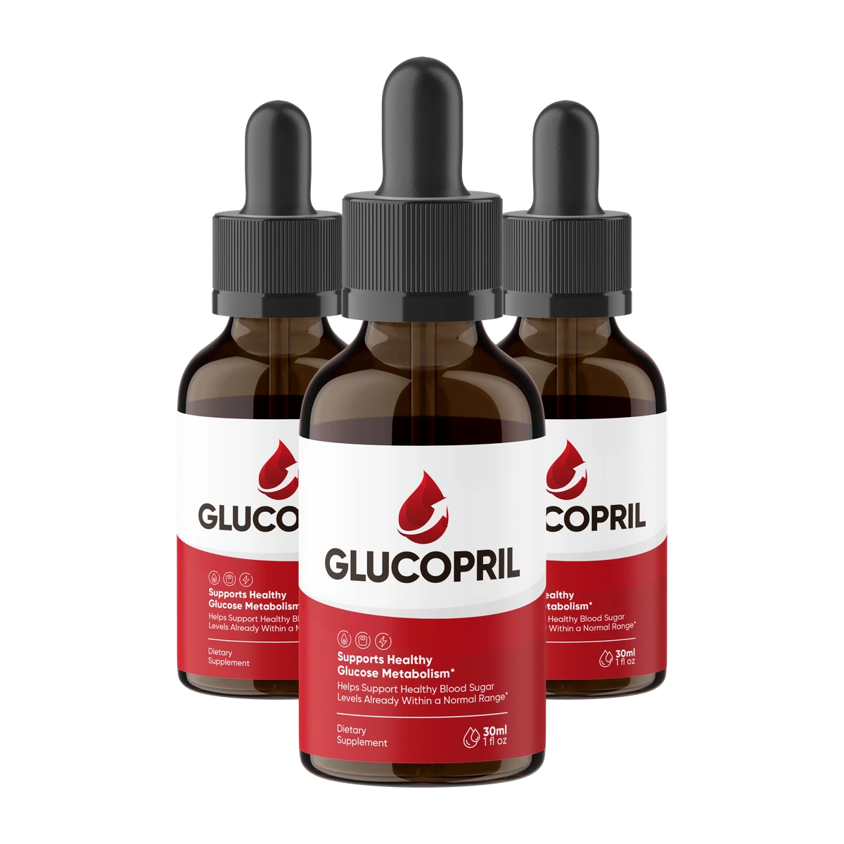 GlucoPril 3-bottle pack